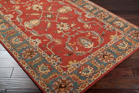 Livabliss Caesar cae - 1007 Rust Red / Kerry Blue / Taupe Rugs - Livabliss - cae1007 - 4rd