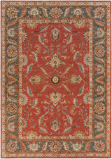 Livabliss Caesar cae - 1007 Rust Red / Kerry Blue / Taupe Rugs - Livabliss - cae1007 - 4rd