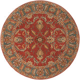 Livabliss Caesar cae - 1007 Rust Red / Kerry Blue / Taupe Rugs - Livabliss - cae1007 - 4rd