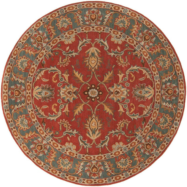 Livabliss Caesar cae - 1007 Rust Red / Kerry Blue / Taupe Rugs - Livabliss - cae1007 - 4rd