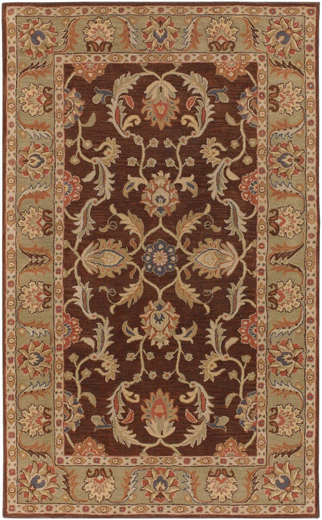 Livabliss Caesar cae - 1009 Chocolate / Rust / Sage / Beige Rugs - Livabliss - cae1009 - 23