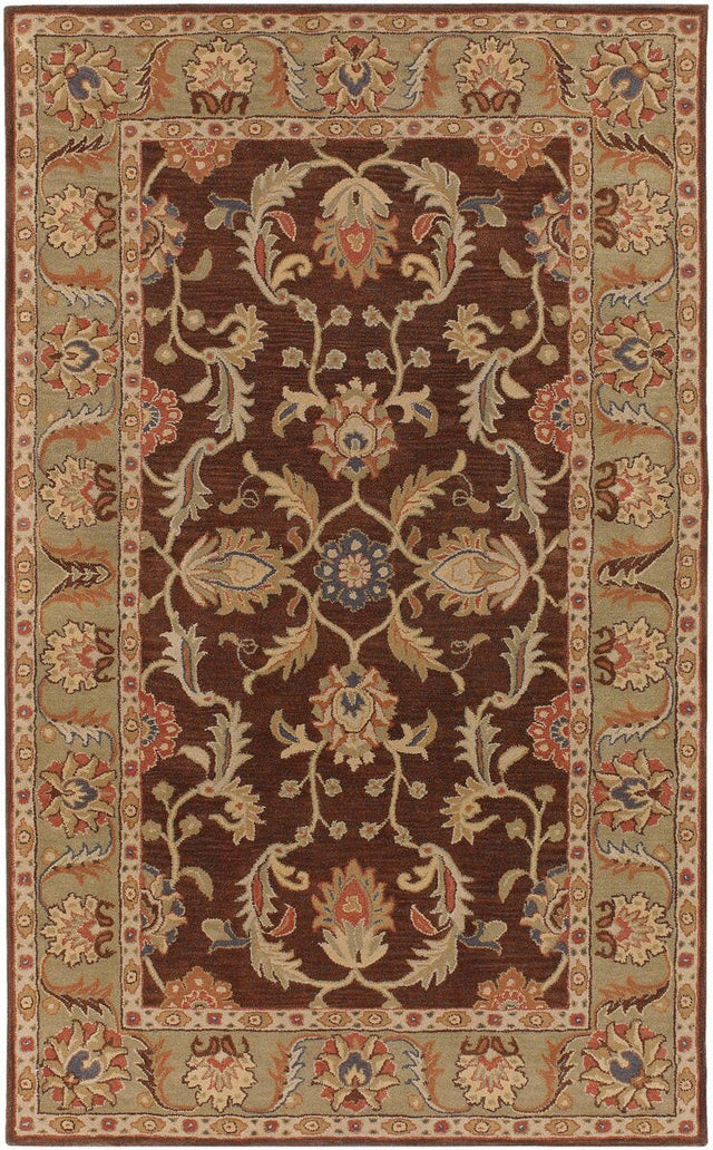 Livabliss Caesar cae - 1009 Chocolate / Rust / Sage / Beige Rugs - Livabliss - cae1009 - 23