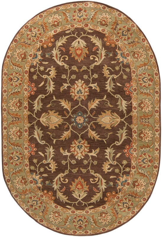 Livabliss Caesar cae - 1009 Chocolate / Rust / Sage / Beige Rugs - Livabliss - cae1009 - 24hm