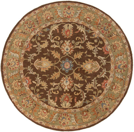 Livabliss Caesar cae - 1009 Chocolate / Rust / Sage / Beige Rugs - Livabliss - cae1009 - 4rd