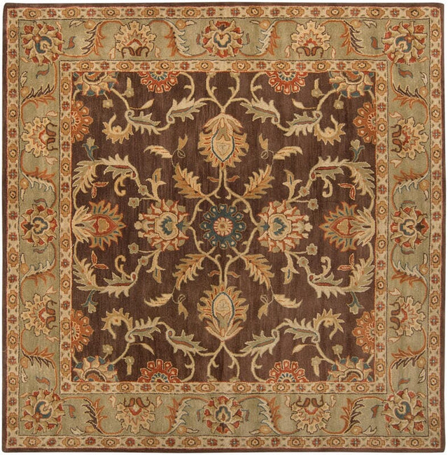 Livabliss Caesar cae - 1009 Chocolate / Rust / Sage / Beige Rugs - Livabliss - cae1009 - 4sq