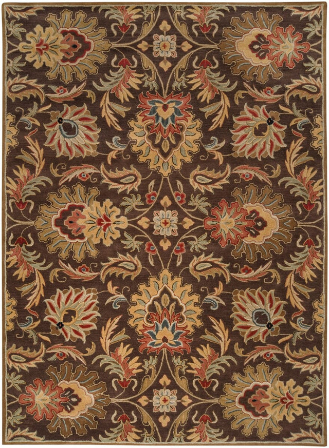 Livabliss Caesar cae - 1028 Chocolate / Golden Brown / Gold Rugs - Livabliss - cae1028 - 4rd