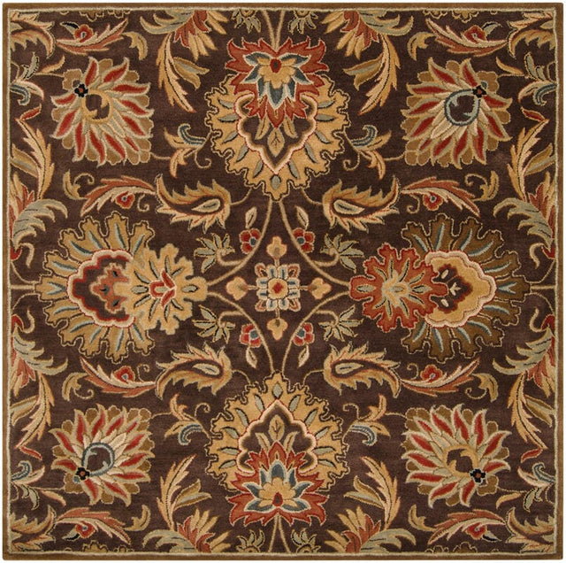 Livabliss Caesar cae - 1028 Chocolate / Golden Brown / Gold Rugs - Livabliss - cae1028 - 4sq