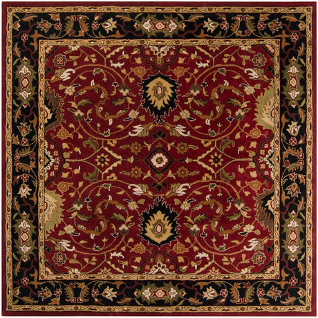 Livabliss Caesar cae - 1031 Red / Black / Olive / Gold Rugs - Livabliss - cae1031 - 4sq