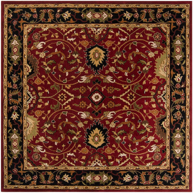 Livabliss Caesar cae - 1031 Red / Black / Olive / Gold Rugs - Livabliss - cae1031 - 4sq