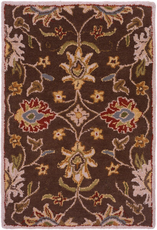 Livabliss Caesar cae - 1051 Chocolate / Brown / Gold Rugs - Livabliss - cae1051 - 24hm