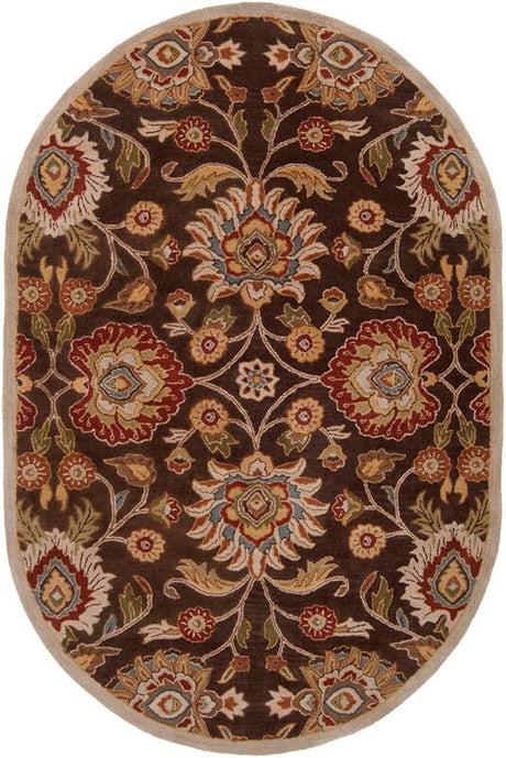 Livabliss Caesar cae - 1051 Chocolate / Brown / Gold Rugs - Livabliss - cae1051 - 24hm