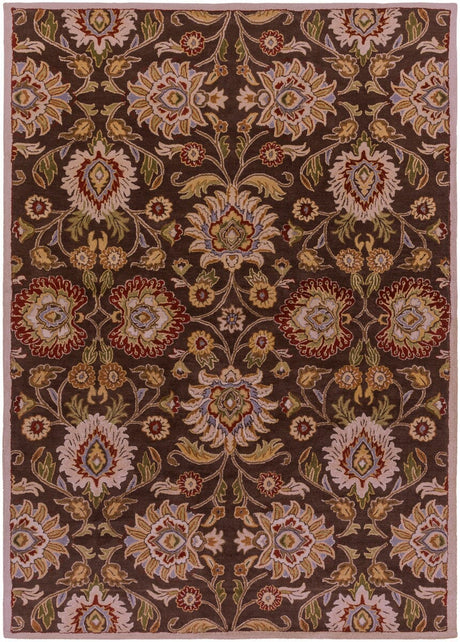 Livabliss Caesar cae - 1051 Chocolate / Brown / Gold Rugs - Livabliss - cae1051 - 4rd