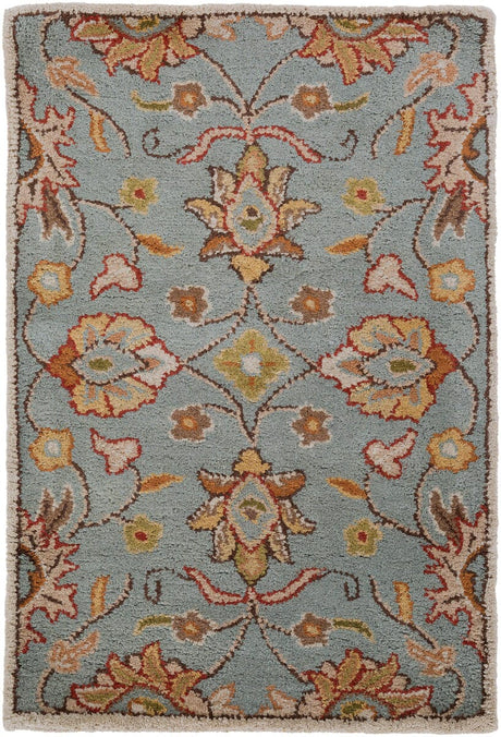 Livabliss Caesar cae - 1052 Sky Blue / Taupe / Clay / Brown Rugs - Livabliss - cae1052 - 24hm