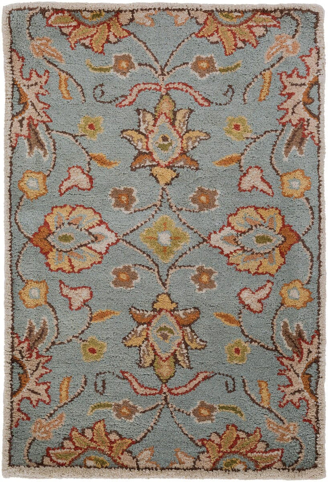 Livabliss Caesar cae - 1052 Sky Blue / Taupe / Clay / Brown Rugs - Livabliss - cae1052 - 24hm