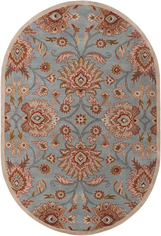 Livabliss Caesar cae - 1052 Sky Blue / Taupe / Clay / Brown Rugs - Livabliss - cae1052 - 24hm