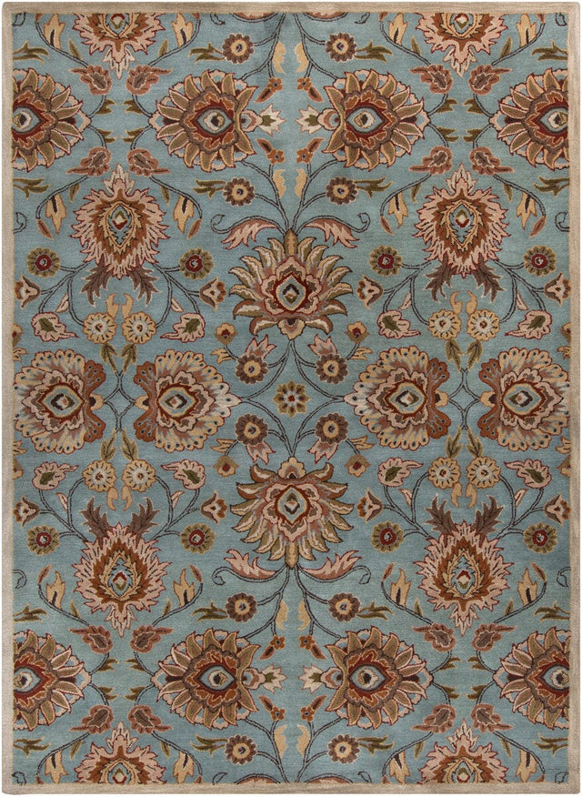 Livabliss Caesar cae - 1052 Sky Blue / Taupe / Clay / Brown Rugs - Livabliss - cae1052 - 4rd