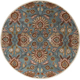 Livabliss Caesar cae - 1052 Sky Blue / Taupe / Clay / Brown Rugs - Livabliss - cae1052 - 4rd