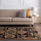 Livabliss Caesar cae - 1053 Maroon / Red Clay / Jet Black Rugs - Livabliss - cae1053 - 23