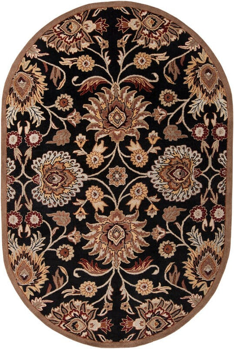 Livabliss Caesar cae - 1053 Maroon / Red Clay / Jet Black Rugs - Livabliss - cae1053 - 24hm