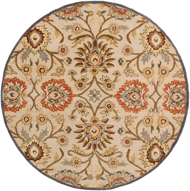 Livabliss Caesar Cae - 1116 Khaki / Night Sky / Brick Red Rugs - Livabliss - cae1116 - 4rd