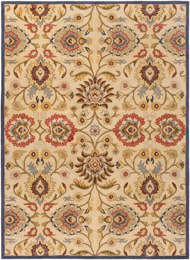 Livabliss Caesar Cae - 1116 Khaki / Night Sky / Brick Red Rugs - Livabliss - cae1116 - 4rd