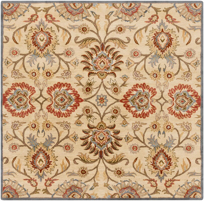 Livabliss Caesar Cae - 1116 Khaki / Night Sky / Brick Red Rugs - Livabliss - cae1116 - 4sq