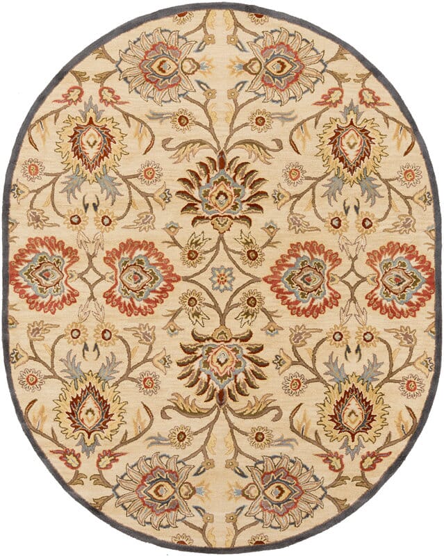 Livabliss Caesar Cae - 1116 Khaki / Night Sky / Brick Red Rugs - Livabliss - cae1116 - 69ov