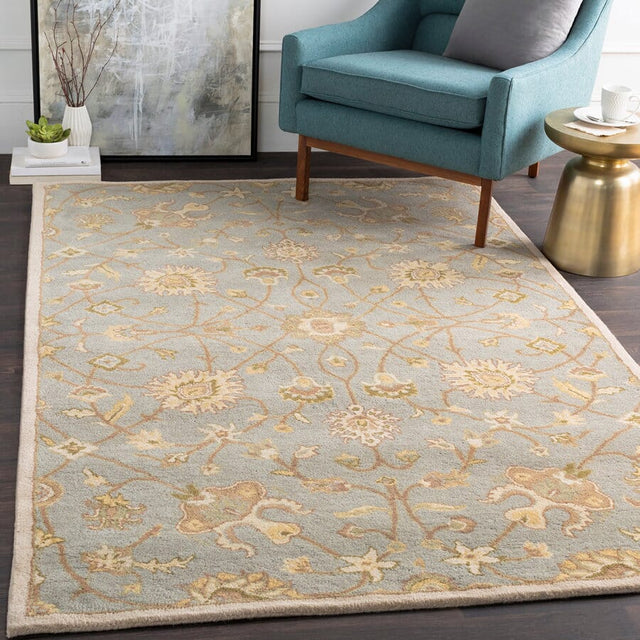 Livabliss Caesar Cae - 1121 Bone / Pigeon Gray / Palm Green Rugs - Livabliss - cae1121 - 23