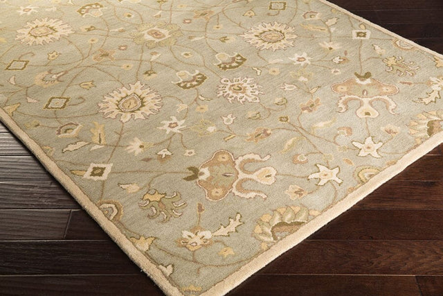 Livabliss Caesar Cae - 1121 Bone / Pigeon Gray / Palm Green Rugs - Livabliss - cae1121 - 4rd