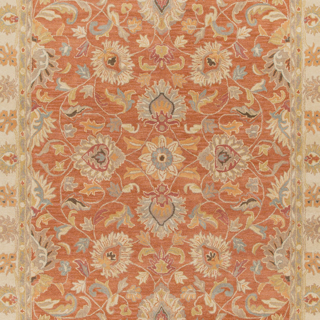 Livabliss Caesar Cae - 1124 Brick Red, Taupe Rug - Livabliss - cae1124 - 4rd