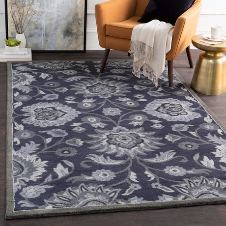 Livabliss Caesar Cae - 1191 Navy, Charcoal, Medium Gray, Denim Rugs - Livabliss - cae1191 - 23