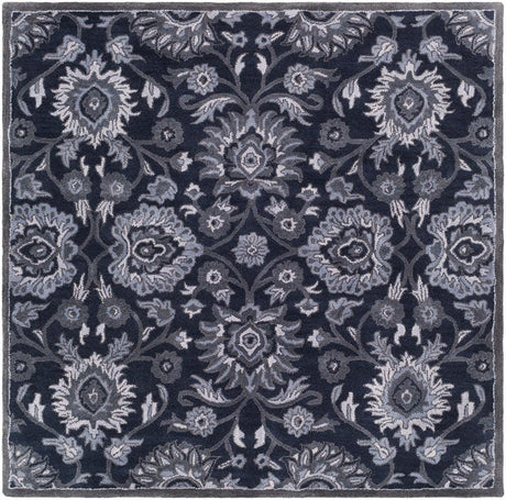 Livabliss Caesar Cae - 1191 Navy, Charcoal, Medium Gray, Denim Rugs - Livabliss - cae1191 - 4sq