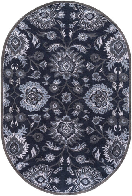 Livabliss Caesar Cae - 1191 Navy, Charcoal, Medium Gray, Denim Rugs - Livabliss - cae1191 - 69ov