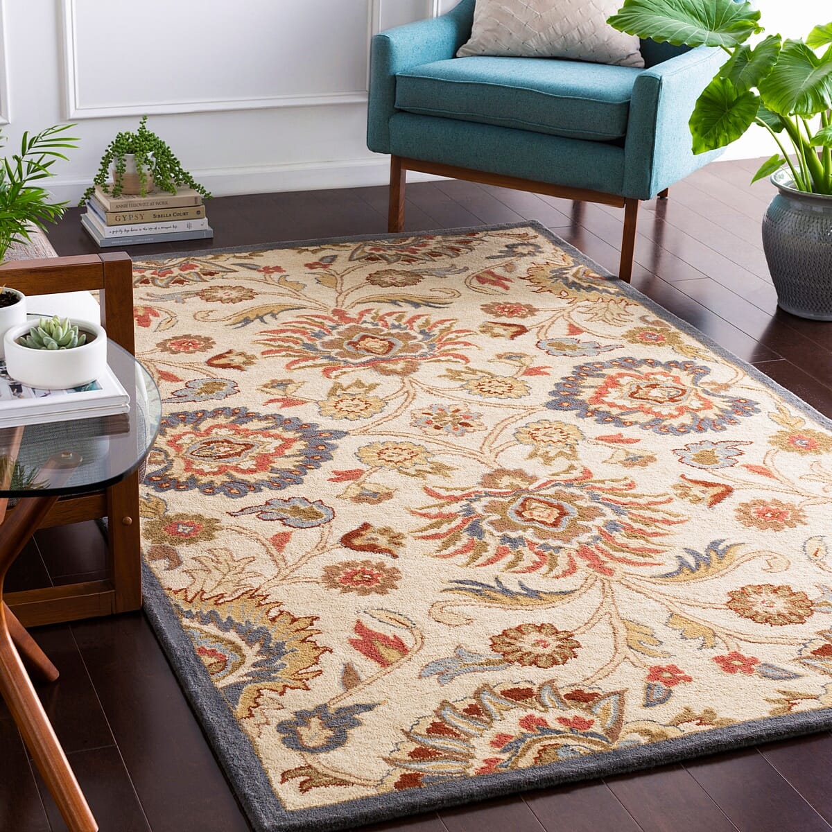 Livabliss Caesar Cae - 1204 Rust, Burgundy, Denim, Sage, Tan Rugs - Livabliss - cae1204 - 23
