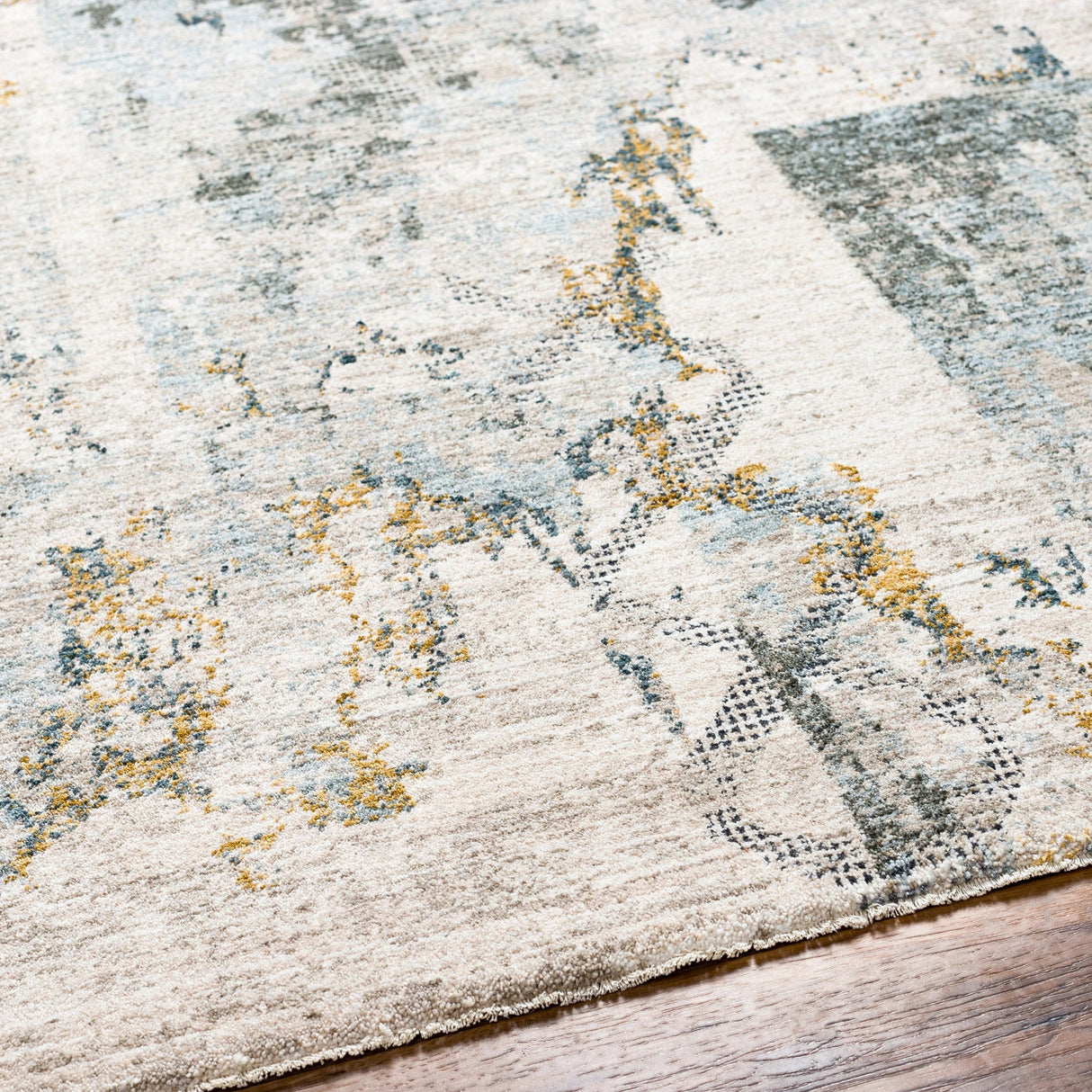 Livabliss Dresden Dre - 2301 Taupe, Off - White, Dusty Sage, Light Gray, Deep Teal Rug - Livabliss - dre2301 - 23
