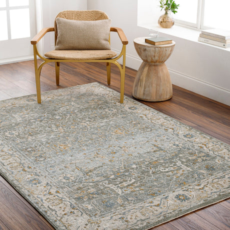 Livabliss Dresden Dre - 2310 Dusty Sage, Taupe, Off - White, Light Gray, Deep Teal Rug - Livabliss - dre2310 - 23