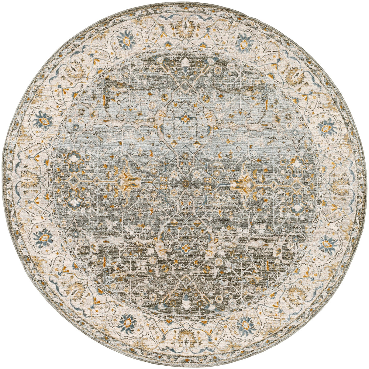 Livabliss Dresden Dre - 2310 Dusty Sage, Taupe, Off - White, Light Gray, Deep Teal Rug - Livabliss - dre2310 - 23