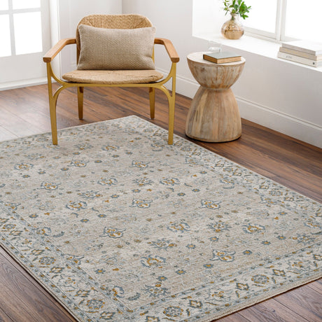 Livabliss Dresden Dre - 2311 Taupe, Off - White, Dusty Sage, Light Gray, Deep Teal Rug - Livabliss - dre2311 - 23