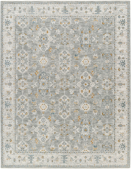 Livabliss Dresden Dre - 2324 Pale Slate, Sterling Grey, Light Silver, Metallic - Silver, Pewter, Sage Rug - Livabliss - dre2324 - 23