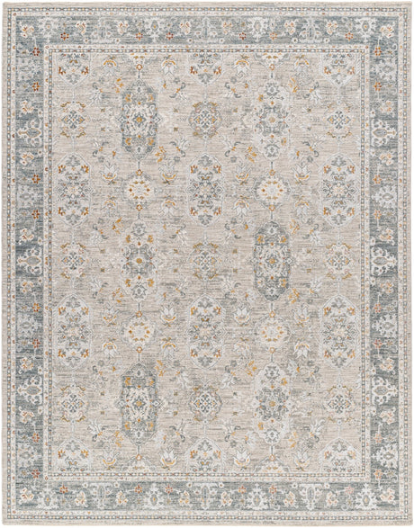 Livabliss Dresden Dre - 2325 Medium Gray, Gray, White, Light Slate, Mustard, Rust Rug - Livabliss - dre2325 - 23