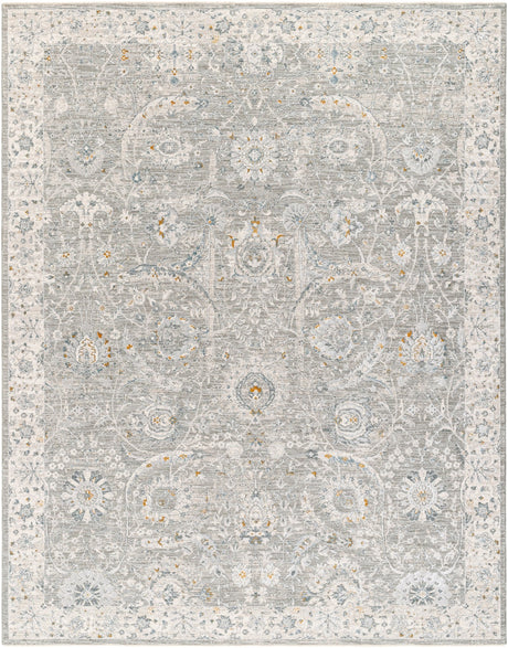 Livabliss Dresden Dre - 2327 Gray, Medium Gray, White, Light Slate, Denim, Mustard Rug - Livabliss - dre2327 - 23