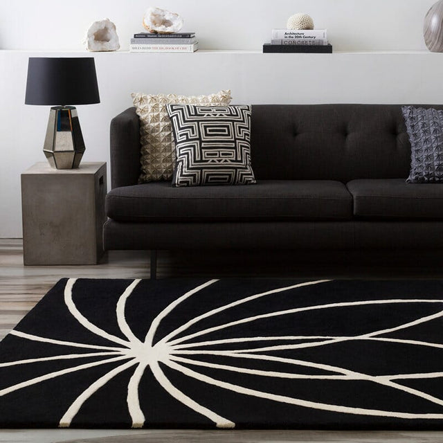 Livabliss Forum fm - 7072 Black / White Rugs - Livabliss - fm7072 - 23