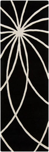 Livabliss Forum fm - 7072 Black / White Rugs - Livabliss - fm7072 - 268