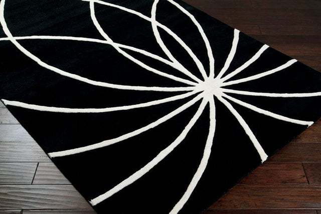 Livabliss Forum fm - 7072 Black / White Rugs - Livabliss - fm7072 - 4rd