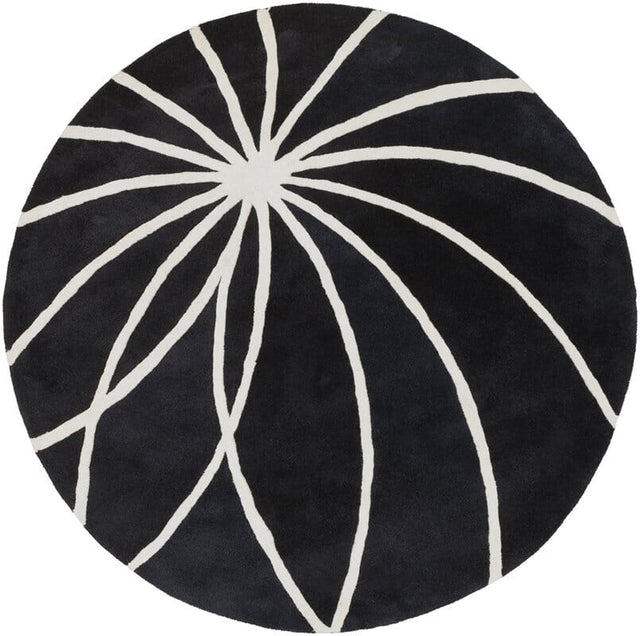 Livabliss Forum fm - 7072 Black / White Rugs - Livabliss - fm7072 - 4rd