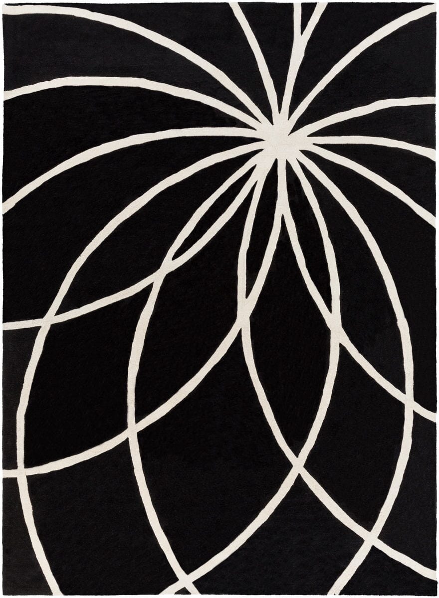 Livabliss Forum fm - 7072 Black / White Rugs - Livabliss - fm7072 - 4rd
