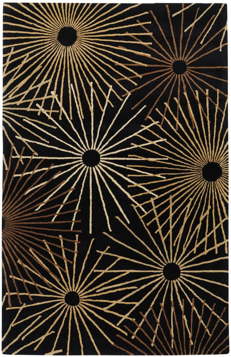 Livabliss Forum fm - 7090 Black / Brown / Tan / Gold Rugs - Livabliss - fm7090 - 23