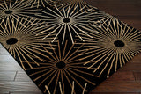 Livabliss Forum fm - 7090 Black / Brown / Tan / Gold Rugs - Livabliss - fm7090 - 4rd