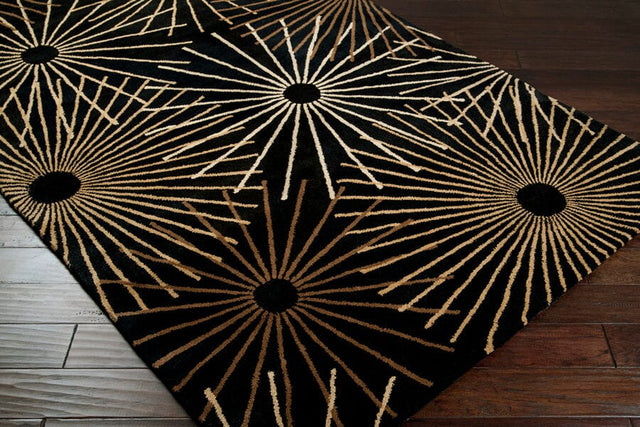 Livabliss Forum fm - 7090 Black / Brown / Tan / Gold Rugs - Livabliss - fm7090 - 4rd