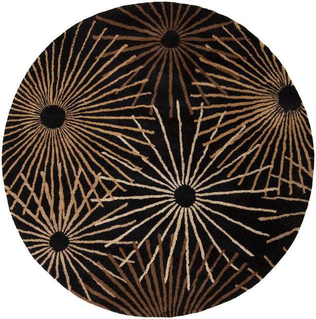 Livabliss Forum fm - 7090 Black / Brown / Tan / Gold Rugs - Livabliss - fm7090 - 4rd